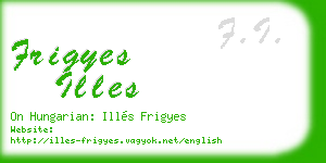 frigyes illes business card